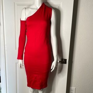 Alieva Dasha One-Shoulder bodycon Dress
